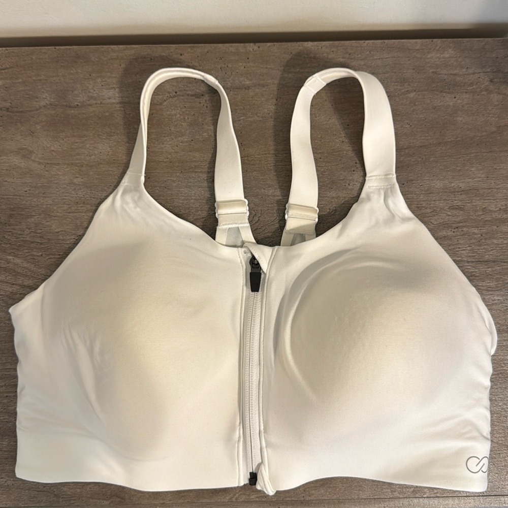 White sports bra